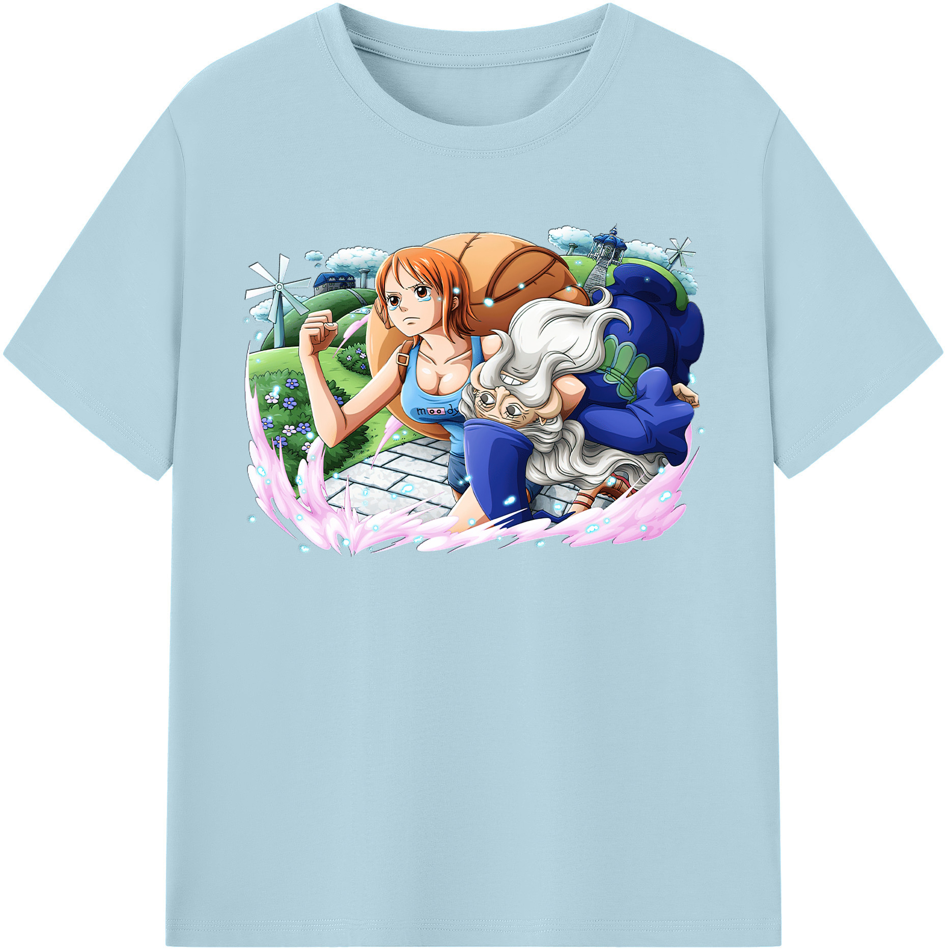 ワンピース ナミ ONE PIECE Nami 綿100％半袖Tシャツ（フロントプリント）